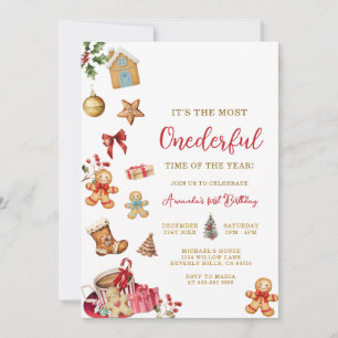 Convites Aniversário de Natal O Inverno Mais ESPECIAL 1º