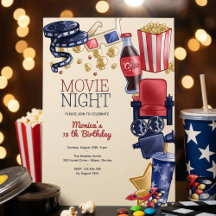 Aniversário de noite de cinema
