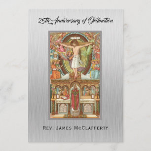 Convites Aniversário de Ordenação de Padre Católico