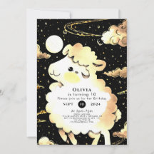 Aniversário de Ovinos Personalizado Magnético