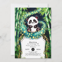 Aniversário de Panda de Crianças Simples e Mágicas