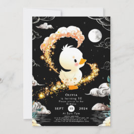Convites Aniversário de Pato Personalizado Simples