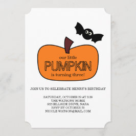 Convites Aniversário de Pequeno Abóbora