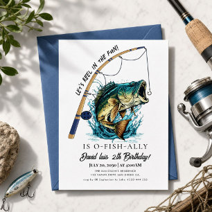Convites Aniversário de pesca