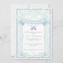 Aniversário de Princesa Art Nouveau Azul