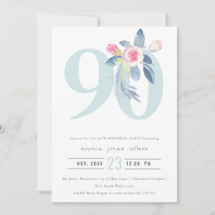CONVITES ANIVERSÁRIO DE QUALQUER IDADE DE 90 DE ANIVERSÁR