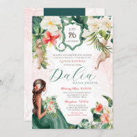 Aniversário de Quinceanera tropical