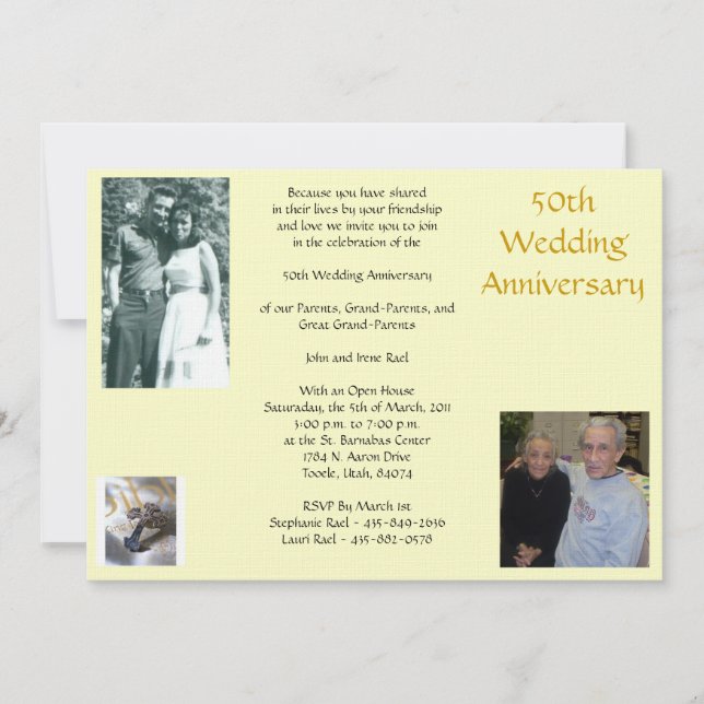 Convites Aniversário de Rael 50th,… (Frente)