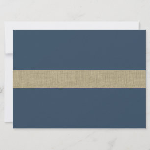 Convites Aniversário de Stripe e Burlap