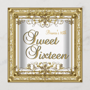 Convites Aniversário de Sweet Sixteen Menina Adolescente Ou