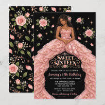 Aniversário de Sweet Sixteen Rosa