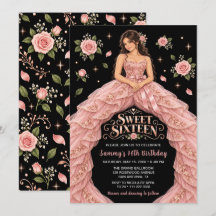 Aniversário de Sweet Sixteen Rosa
