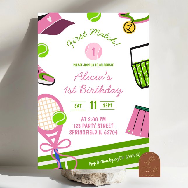 Convites Aniversário de Tênis Menina Rosa (Criador carregado)