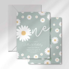 Convites Aniversário de Um Ano da Retro Daisy