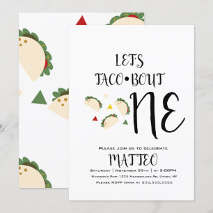 Convites Aniversário de Um Ano do Taco Moderno