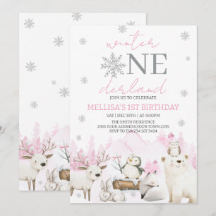 Convites Aniversário de um ano do Winter ONEderland