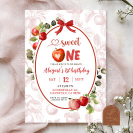 Convites Aniversário de Um Ano Tema Outono Toile