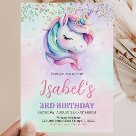 Convites Aniversário de Unicórnio