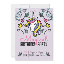 Aniversário de Unicórnio Mágico