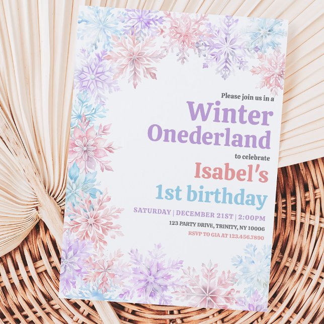 Convites Aniversário de Winter Onderland (Criador carregado)