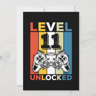 Convites Aniversário Desbloqueado o Nível 11 11 Jogos Vinta