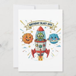 Convites Aniversário Desligado! Alienígena de corte no navi