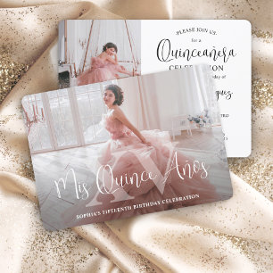 Convites Aniversário do 15 de Fotografia do Mis XV Modern Q