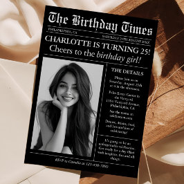 Convites Aniversário do 25 de Fotografia Único do Jornal