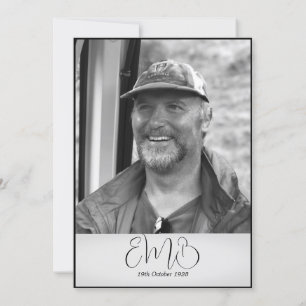 Convites Aniversário do 60º aniversário do Na moda de Foto