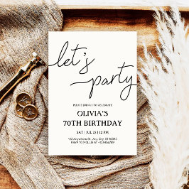 Convites Aniversário do 70 do Partido Moderno Vamos