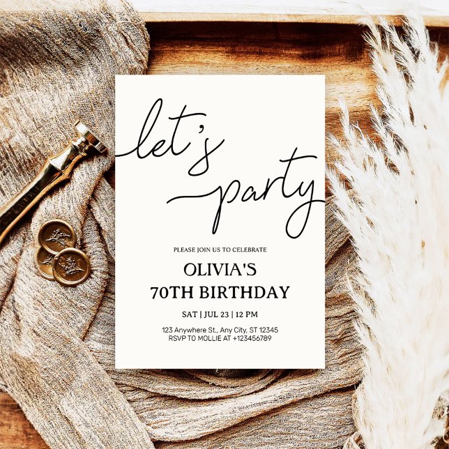 Convites Aniversário do 70 do Partido Moderno Vamos (Criador carregado)