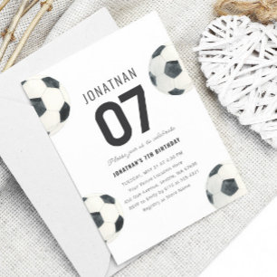 Convites Aniversário do 7 de Futebol do Game Time