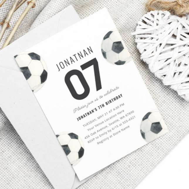 Convites Aniversário do 7 de Futebol do Game Time (Criador carregado)