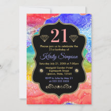 Aniversário do Agato de Álcool do Arco-Íris Glamo