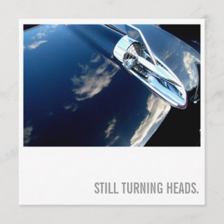 Convites Aniversário do amante do carro 50th - cabeças de