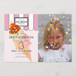 Convites Aniversário do antigo salão de Sorvete Rosa-Rosa F