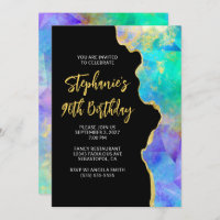 Aniversário do Aqua Green Multi Fire Opal Dourado 