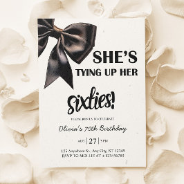 Convites Aniversário do Arco Negro Elegante