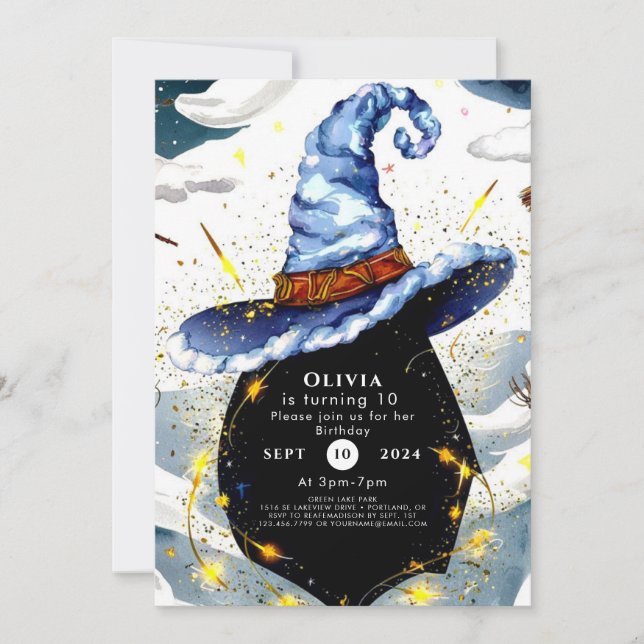 Convites Aniversário do Assistente de Diversão para Criança (Frente)