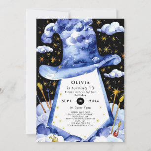 Convites Aniversário do Assistente Encantado Simples