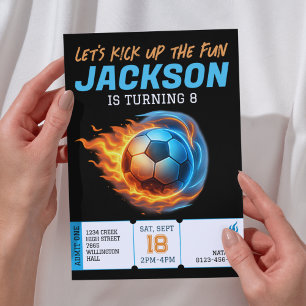 Convites Aniversário do atleta de Festa de aniversário do t