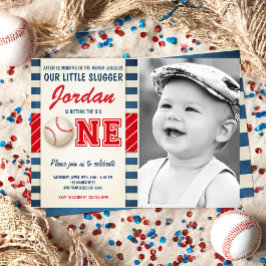 Convites Aniversário do Beball Party Slugger Rookie Sports 