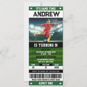 Convites Aniversário do Bilhete Pessoal com Foto