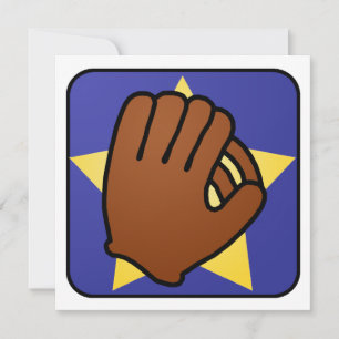 Convites Aniversário do Bola de Luvas do Clipe de Caricatu