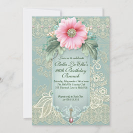 Convites Aniversário do Brunch Dia de as mães Luncheon Conv