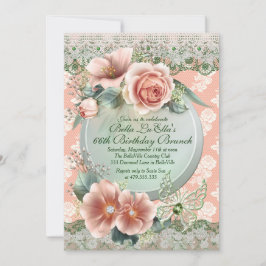 Convites Aniversário do Brunch Dia de as mães Luncheon Conv