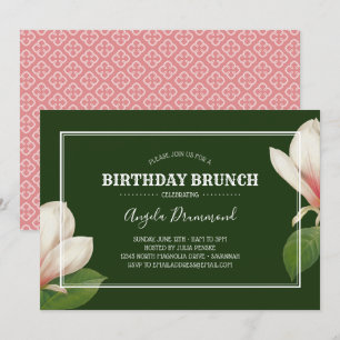 Convites Aniversário do Brunch Verde