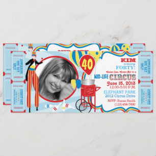 Convites Aniversário do caminhante do Stilt do circo do