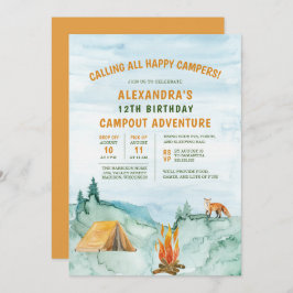 Convites Aniversário do Campo de Aventura da Terra Floresta