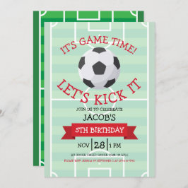 Convites Aniversário do Campo de Futebol e Fita de Trendênc